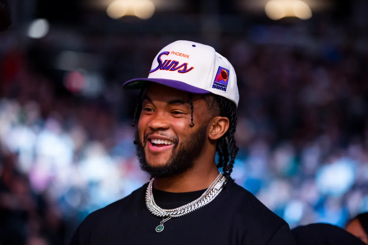 May 7, 2022; Phoenix, Arizona, USA; Kyler Murray in attendance during UFC 274 at Footprint Center. Mandatory Credit: Mark J. Rebilas-USA TODAY Sports