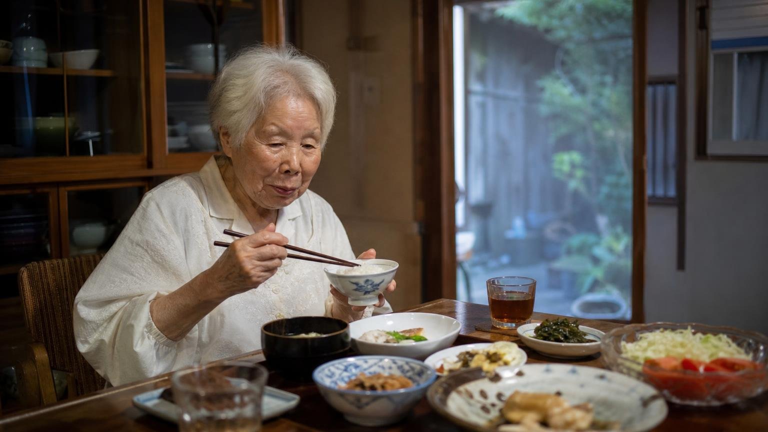 84歳なのにウエストは30代のまま：彼女が毎晩の食卓で必ず残すもの